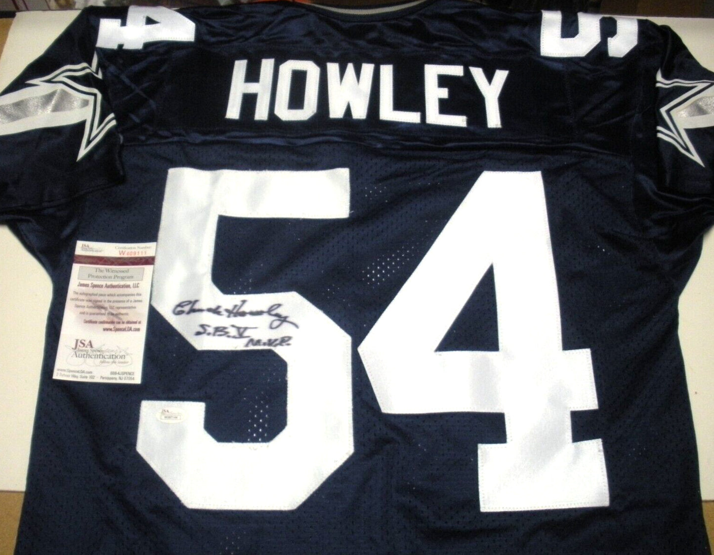 Chuck Howley Dallas Cowboys Mvp Jsa/Coa Signed