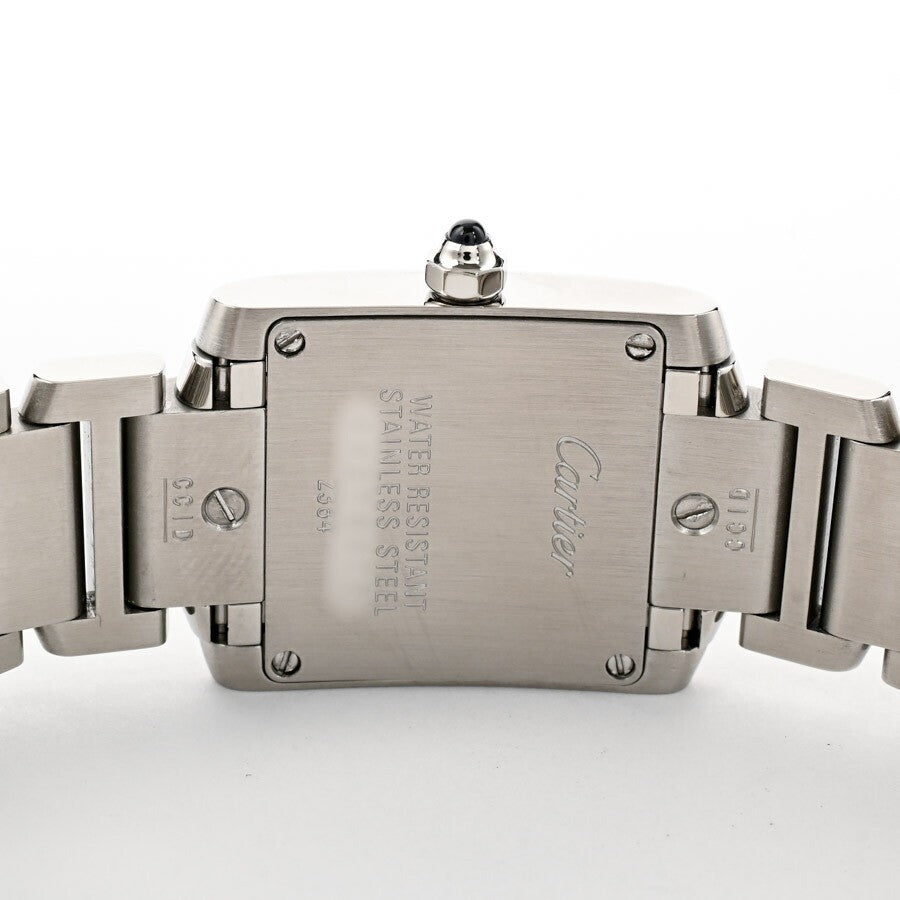 Cartier Tank Francaise Sm W51008Q3 White Ladies Used Watch #654730