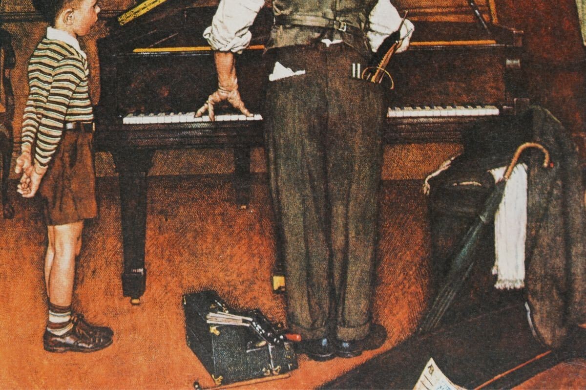 Norman Rockwell Diamond Screening The Piano Tuner Limited Edition Print 176/300