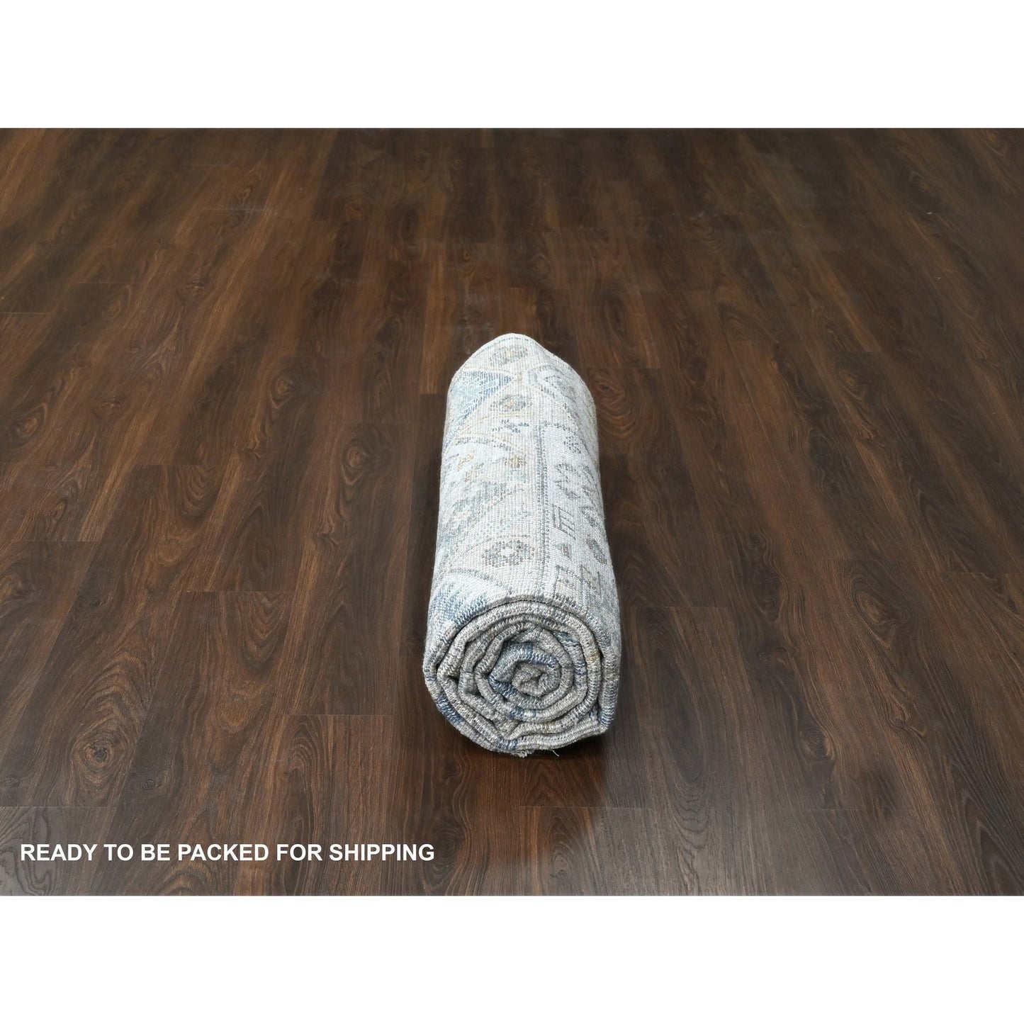 8'X10' Lexicon White Hand Knotted Kazak Design Pure Wool Oriental Rug