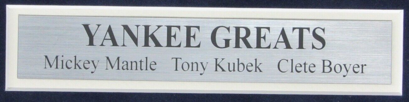 Mickey Mantle/Kubek/Boyer Yankees Signed/Auto