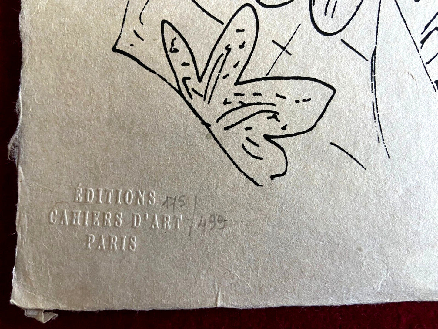 Henri Matisse Lithograph 1960 Coa Contract Signed By Hand Numbered Crayon