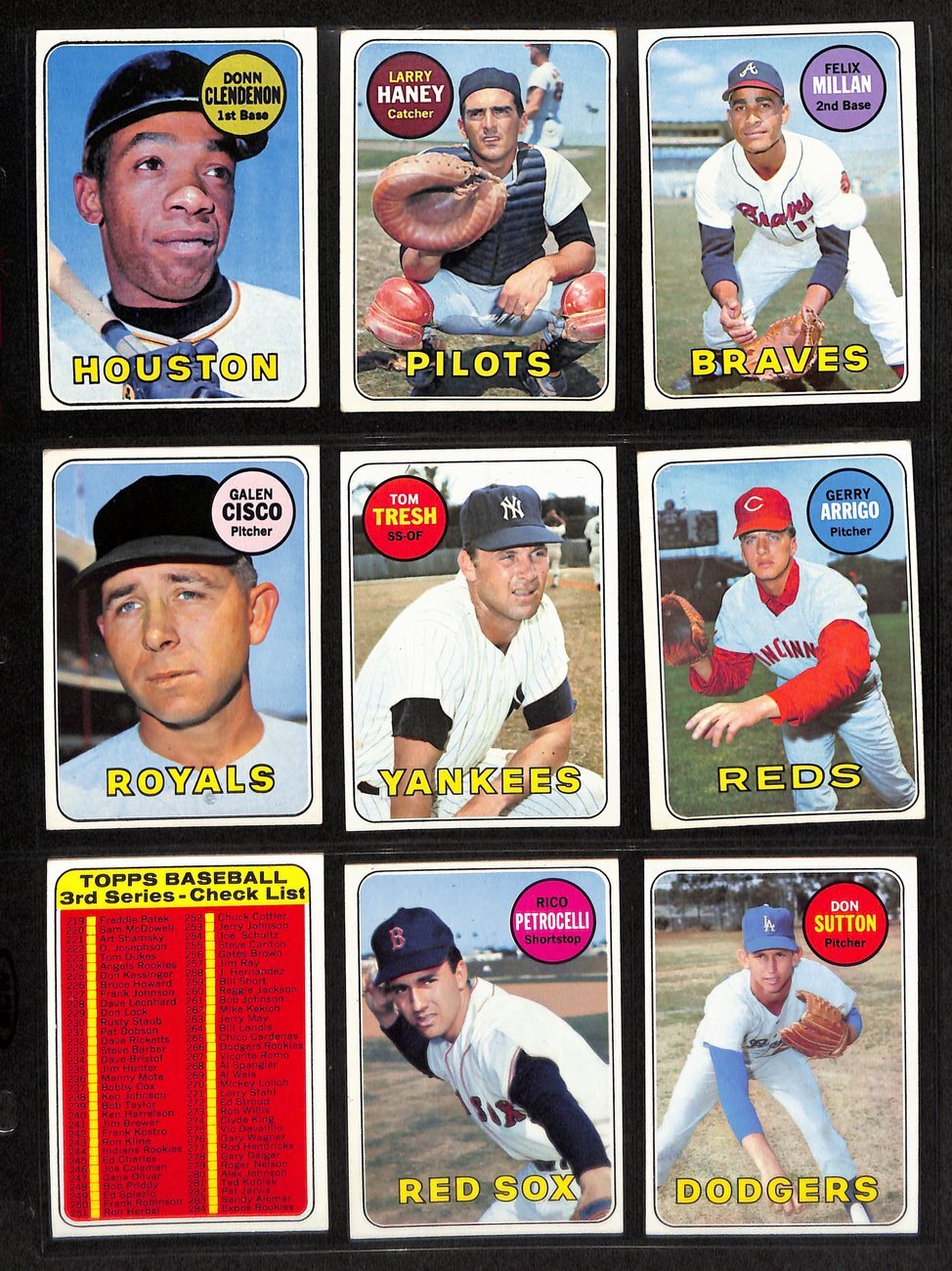 1969 Topps Baseball Card Complete Set (1-664)