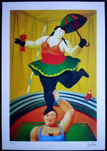 Fernando Botero Lithograph Coa Numbered (Joan Mir-Ren Magritte)