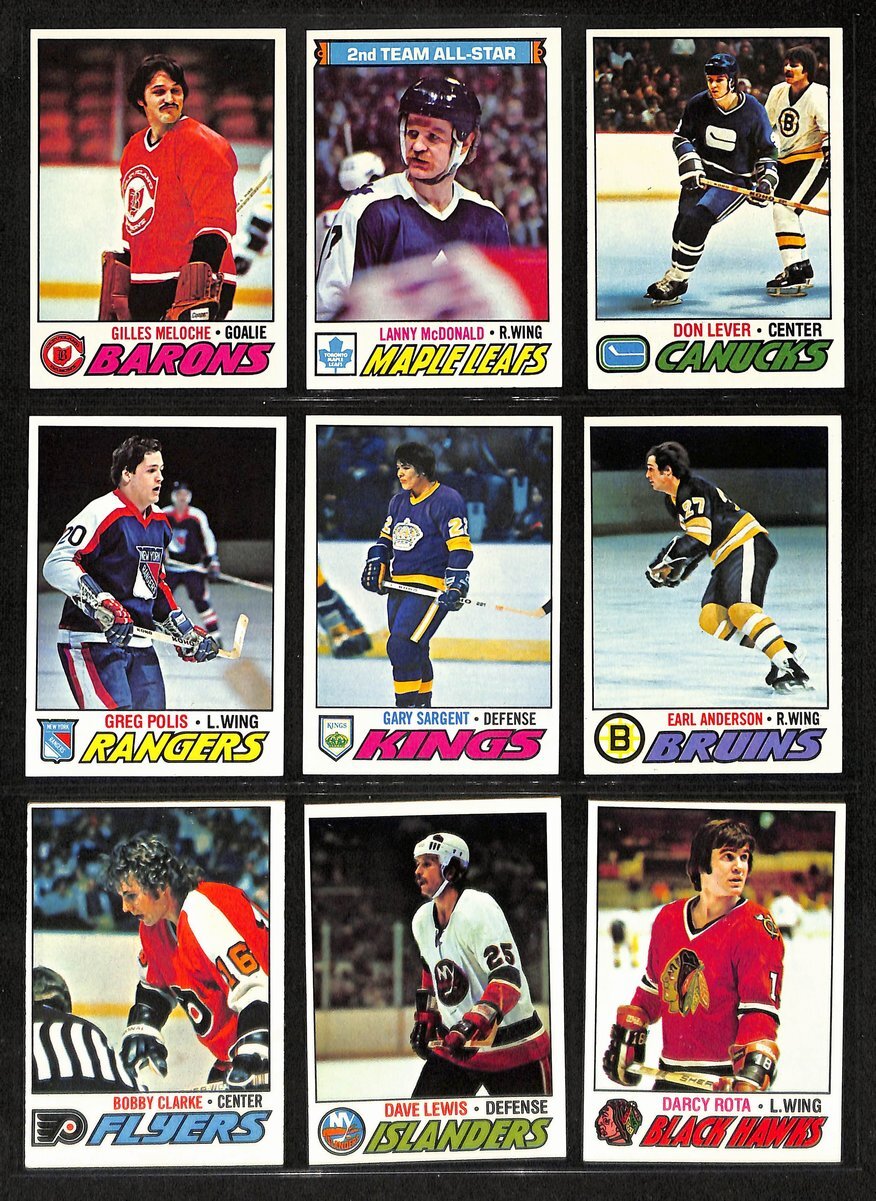 1977-78 Topps Hockey Cards Complete Set (1-264)