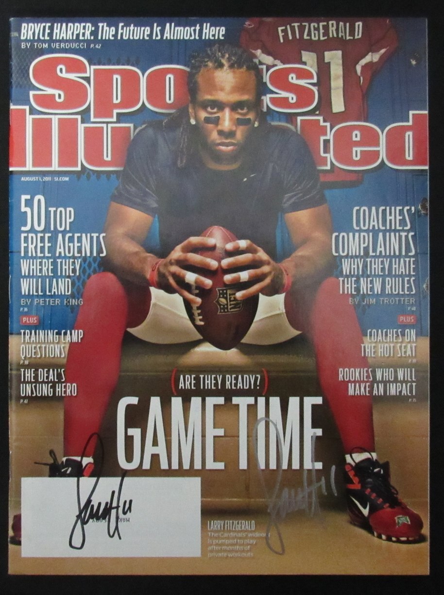 Larry Fitzgerald Signed 2011 Sports Illustrated