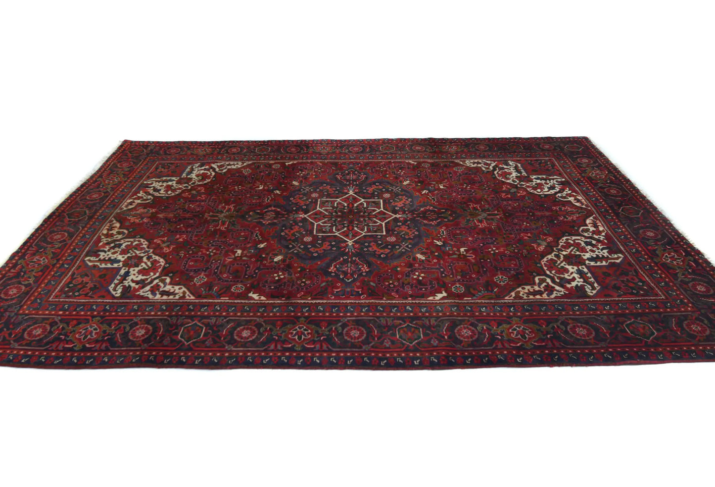 Vintage Hand-Knotted Floral Classic Style Wool