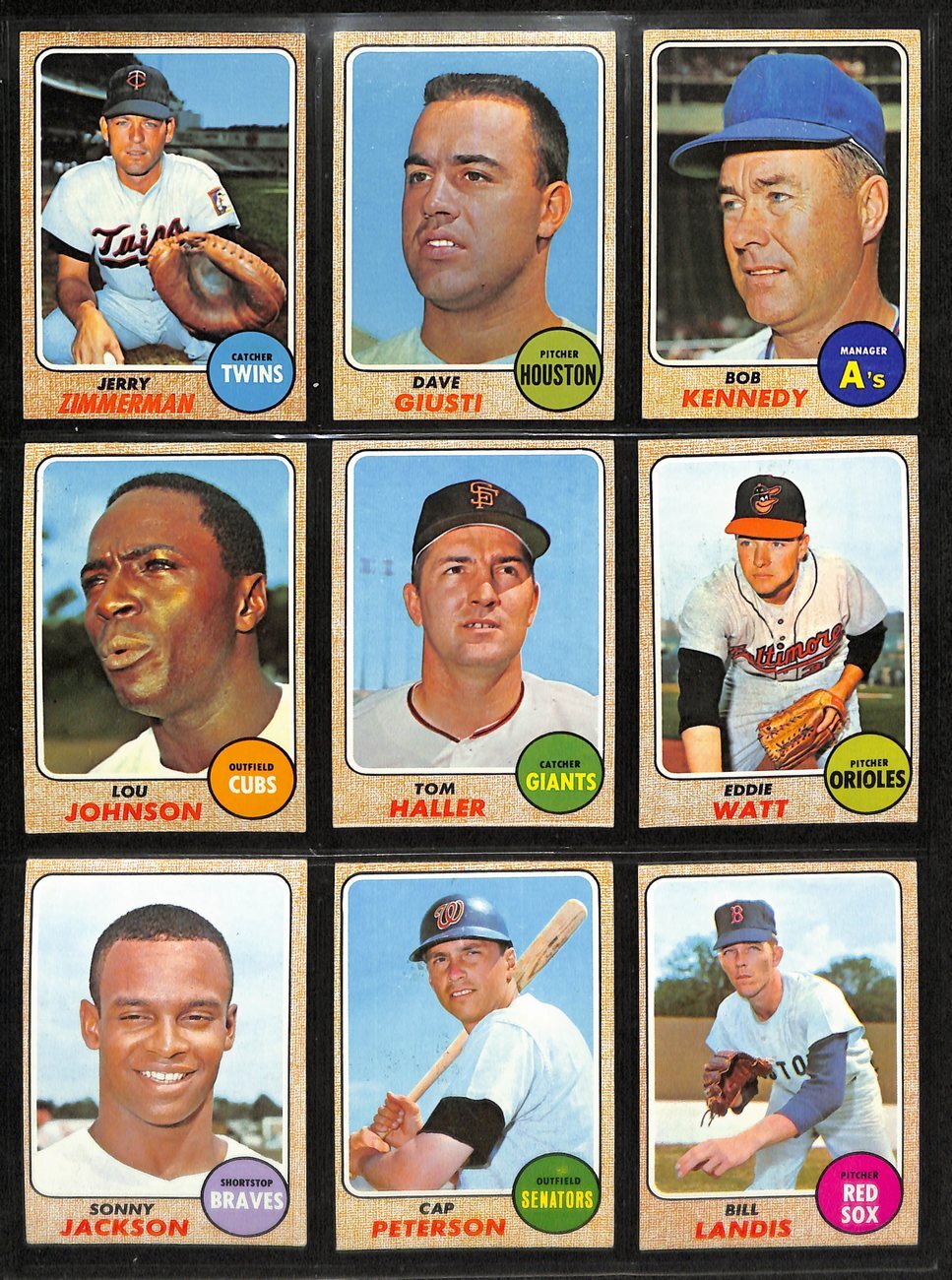 1968 Topps Baseball Card Complete Set (1-598)