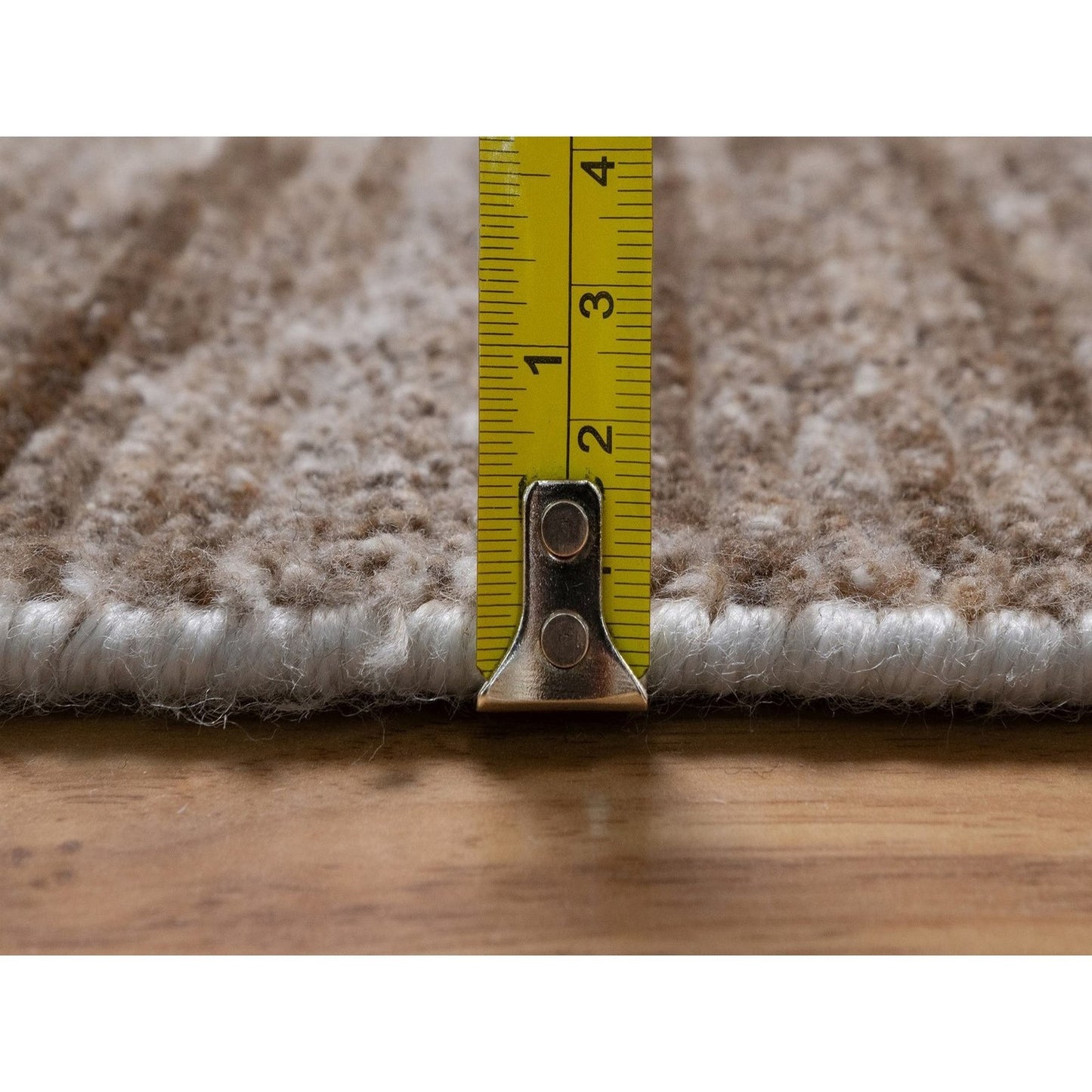 8'1"X10'1" Brown Modern Design Hand Loomed Indoor Outdoor Oriental Rug