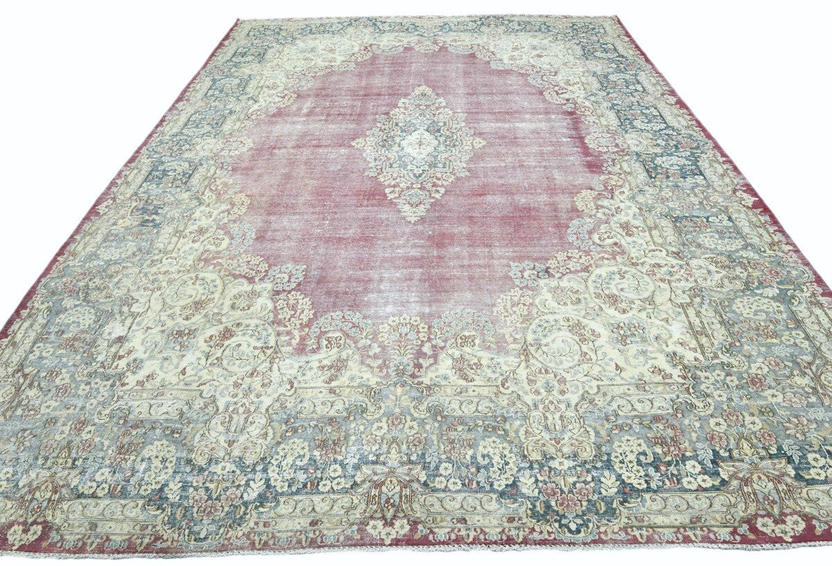 10X13 Ft Handmade Antique Distressed Oriental Rug