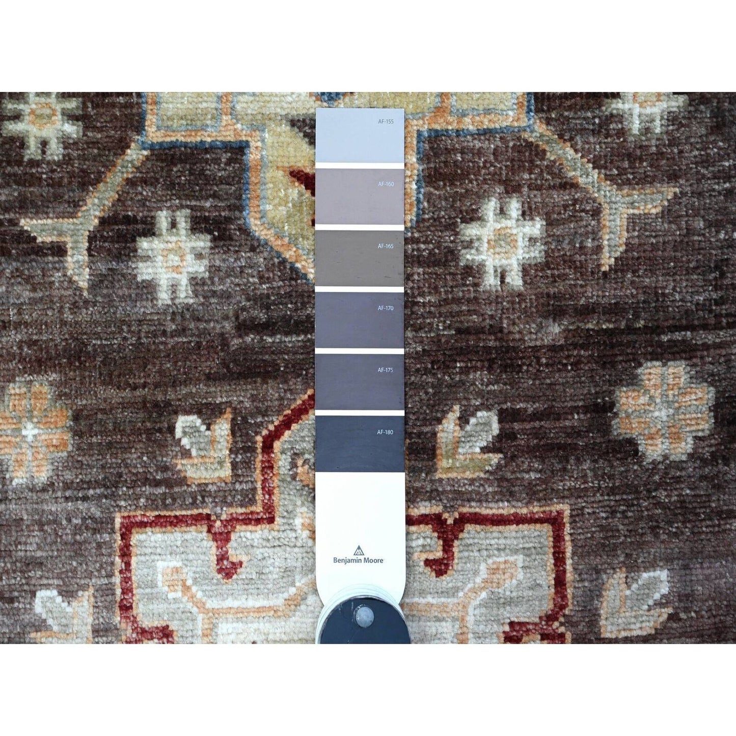 2'8"X17'4" Brown Hand Knotted Super Kazak Wool Xl Runner Oriental Rug