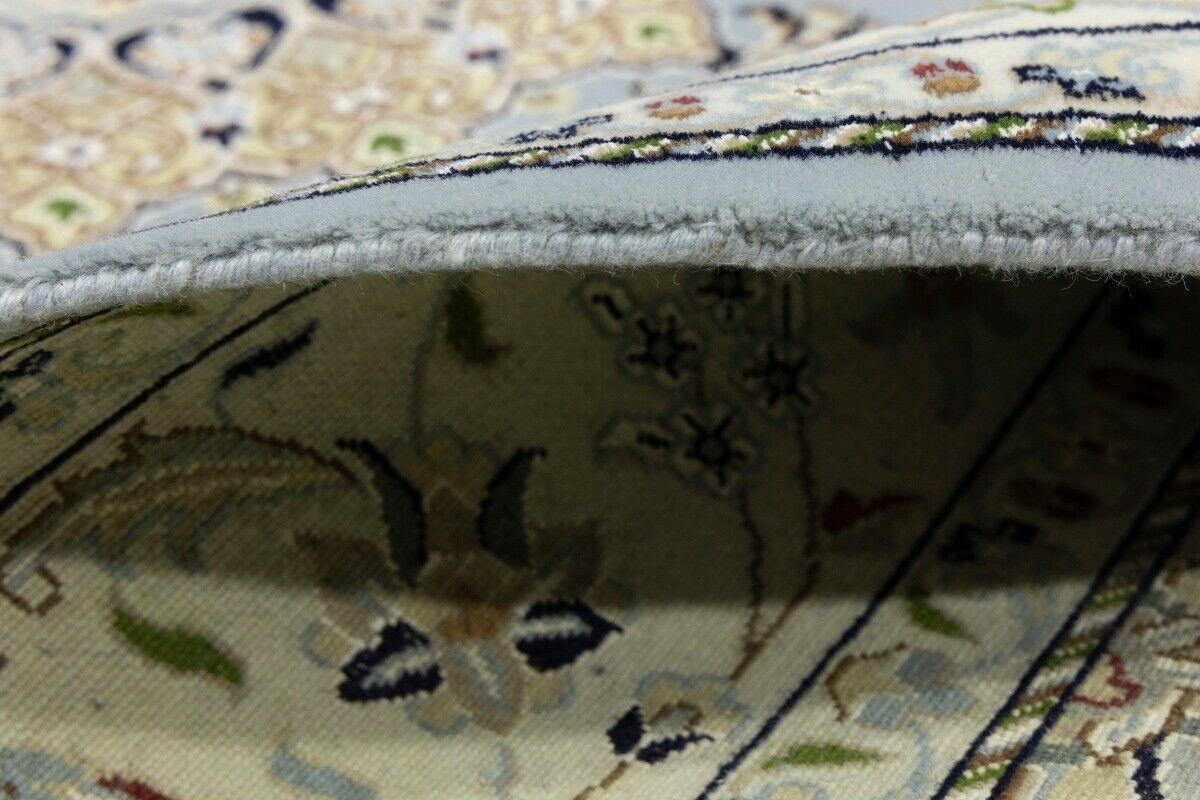 Handmade Indo-Nain Oriental Area Rug Floral