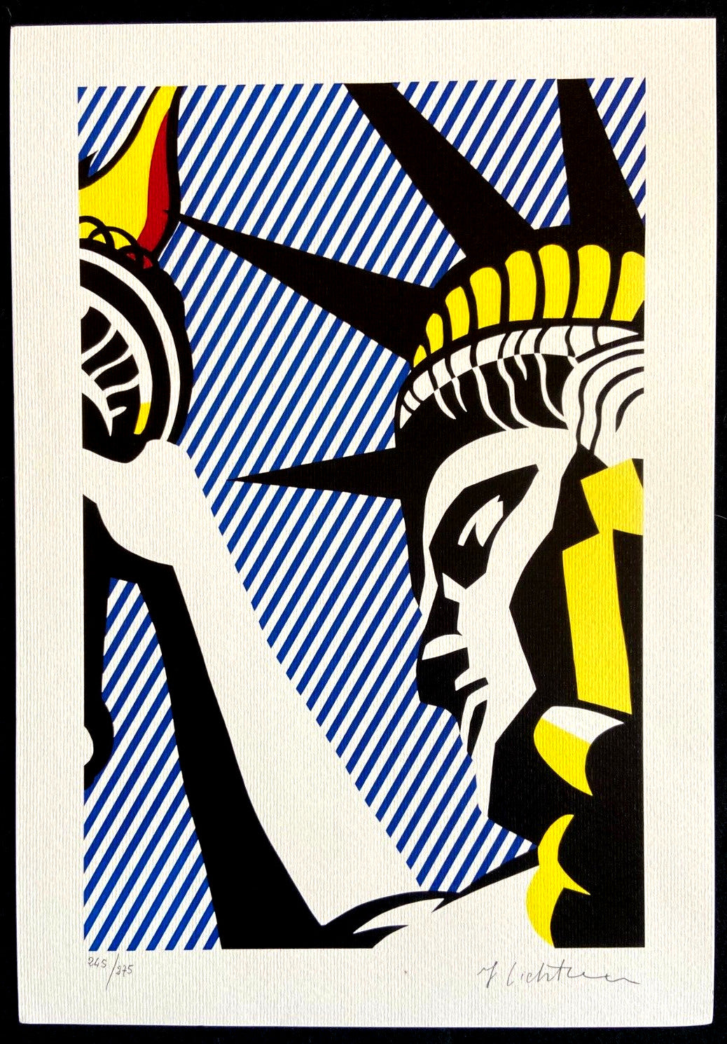 Roy Lichtenstein Lithograph Coa Signed Numbered