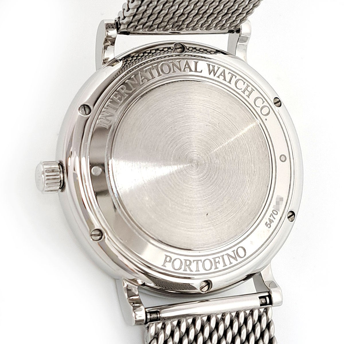 Iwc Portofino Automatic Date Iw356505 Silver Men'S Used Watch #6119