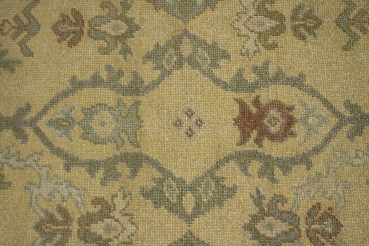 Hand-Knotted Oriental Rug Muted Antique-Washed