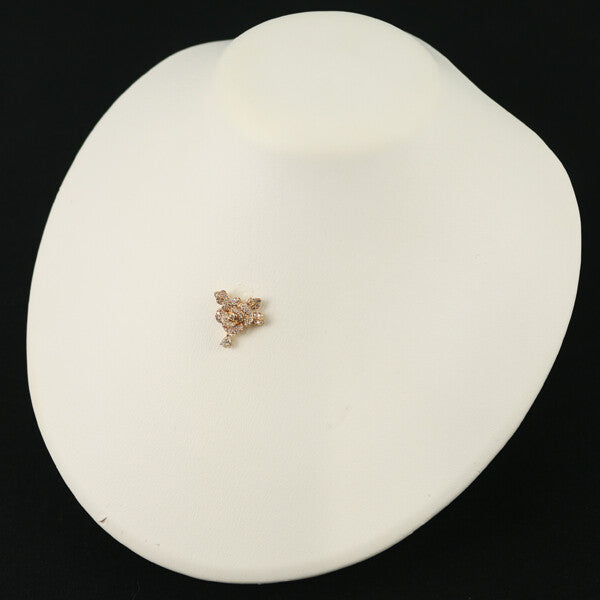 Gstv Pendant Diamond 0.62Ct Flower Rose 18K 750 Rose Gold