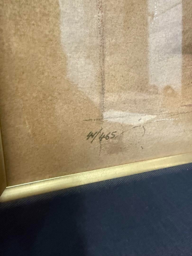 Roy Fairchild "Between The Lines" Serigraph 41/465 Hand Signed Large Framed Art