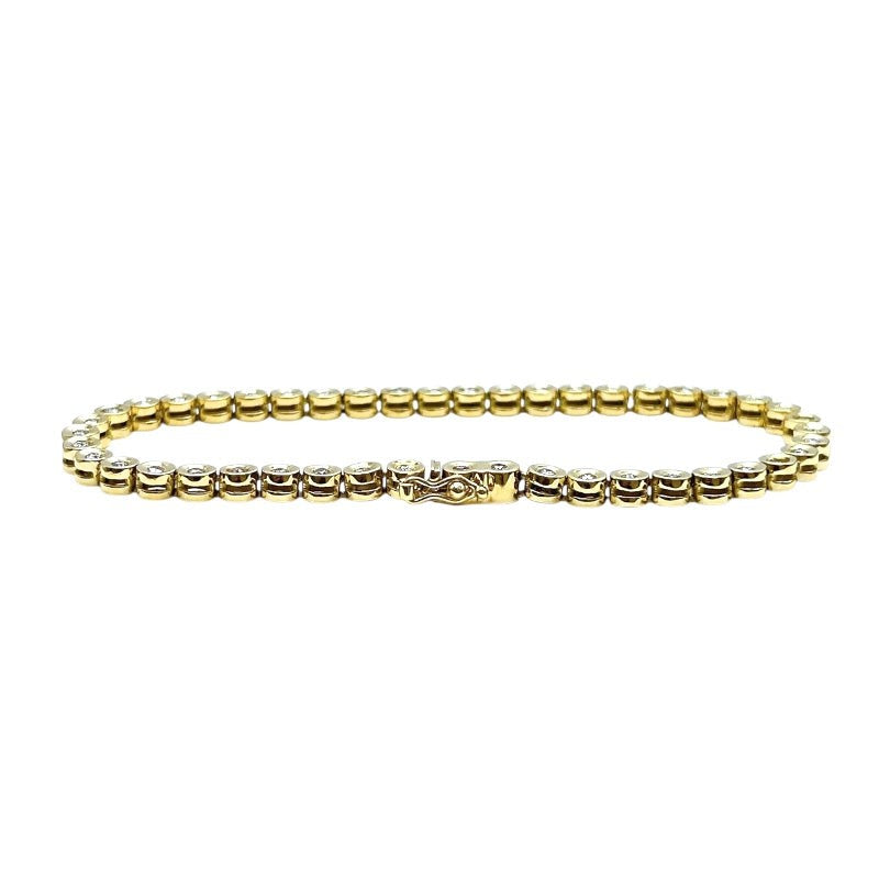 Diamond 1.0Ct Tennis Bracelet K18Yg