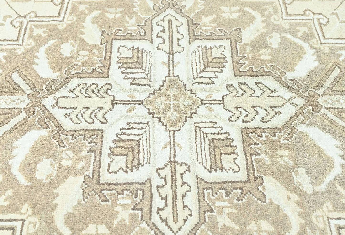 Hand-Knotted Vintage Floral Distressed Oriental