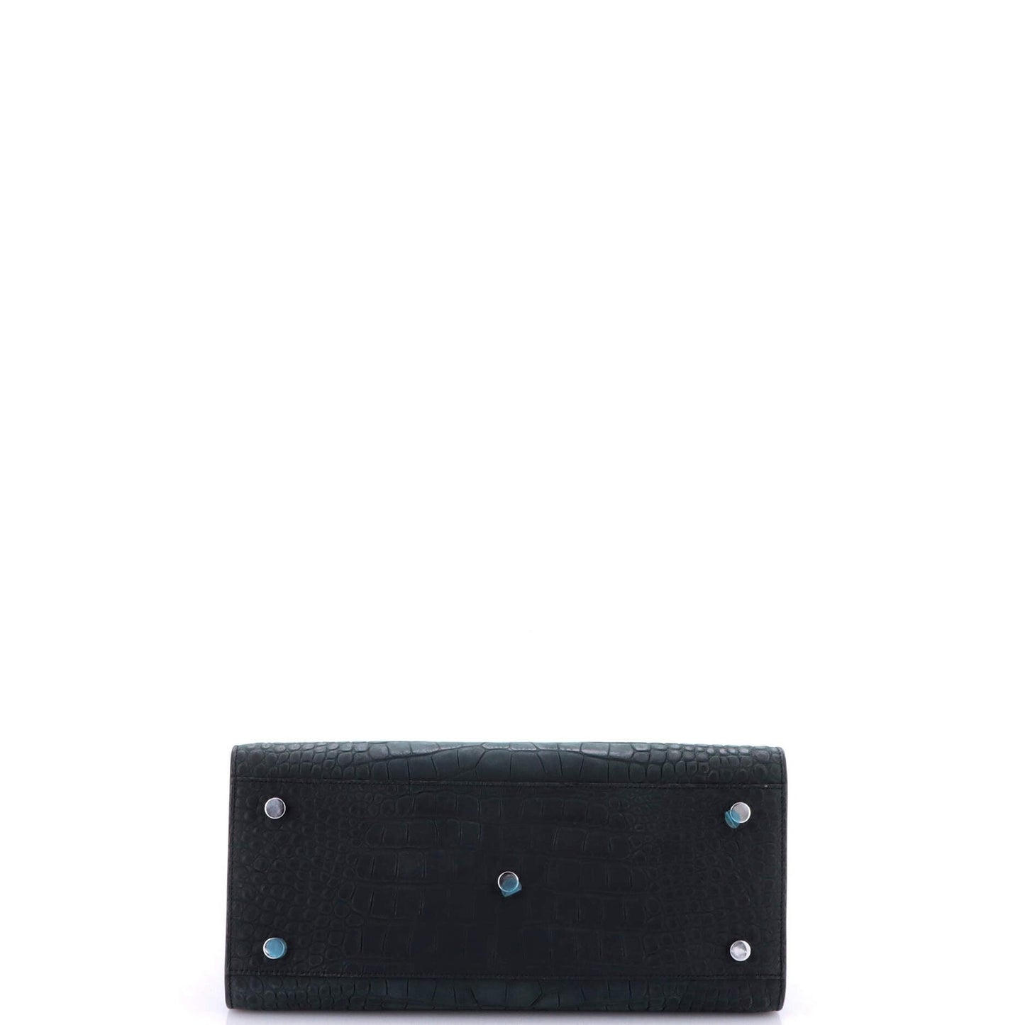 Saint Laurent Sac De Jour Nm Bag Crocodile Embossed Leather Small