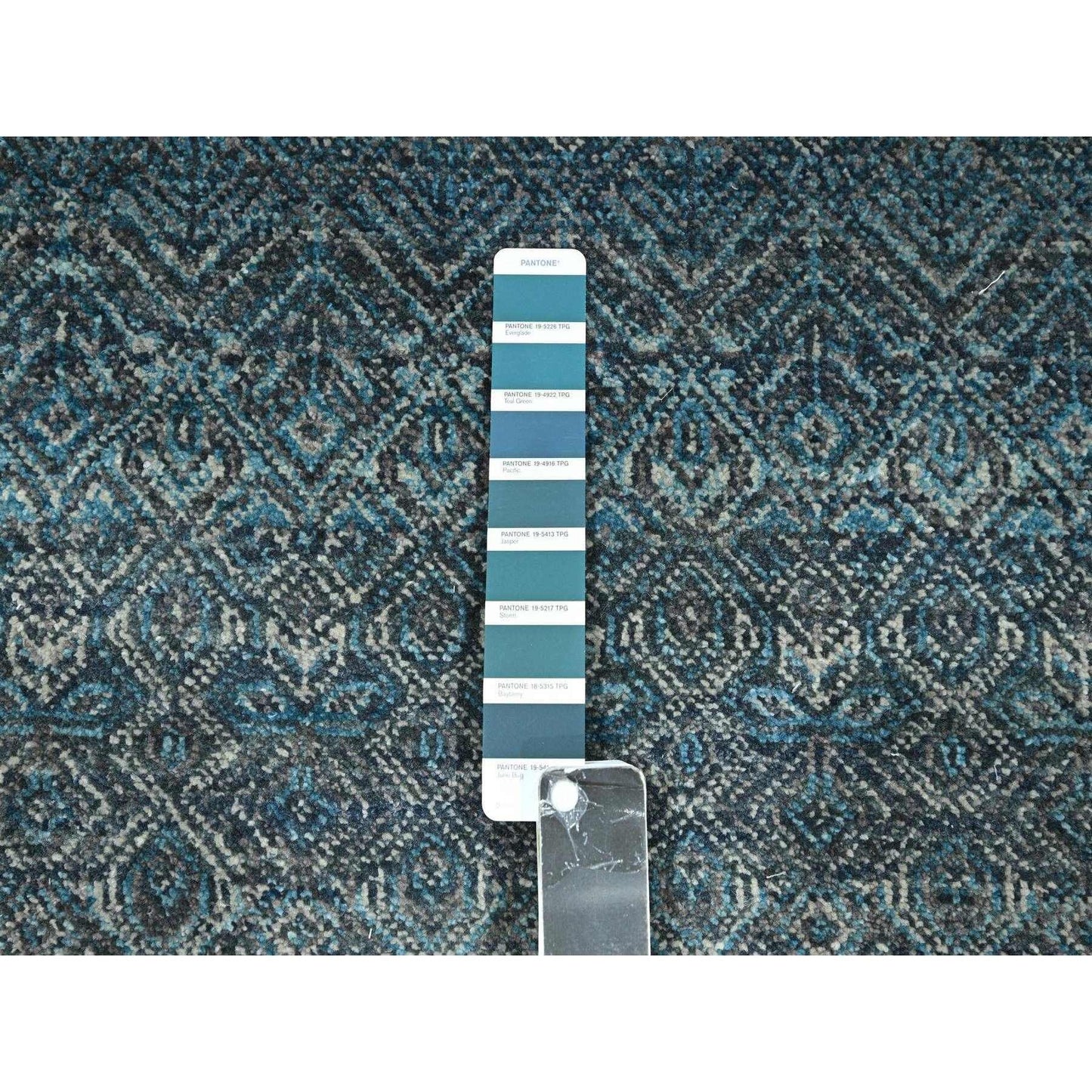 2'7"X7'7" Blue Kohinoor Herat Pattern Soft Wool Hand Knotted Runner Rug