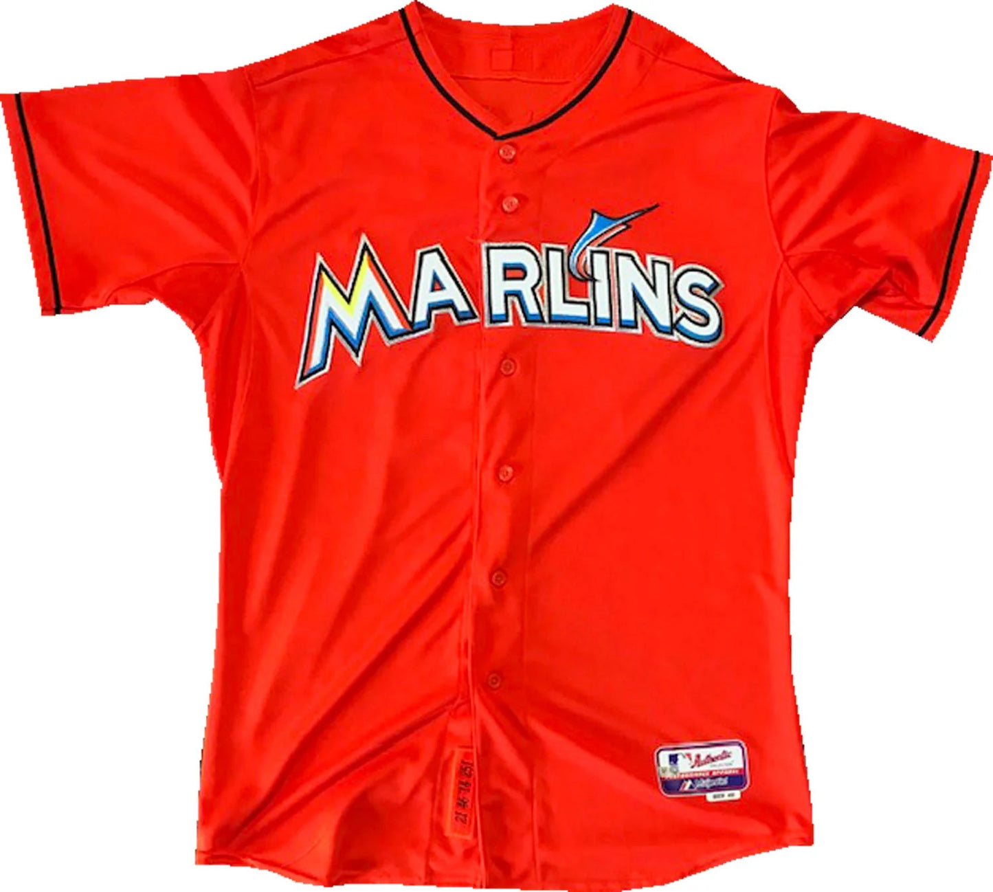 Christian Yelich Autographed Game Used Miami Marlins Jersey (Mlb)