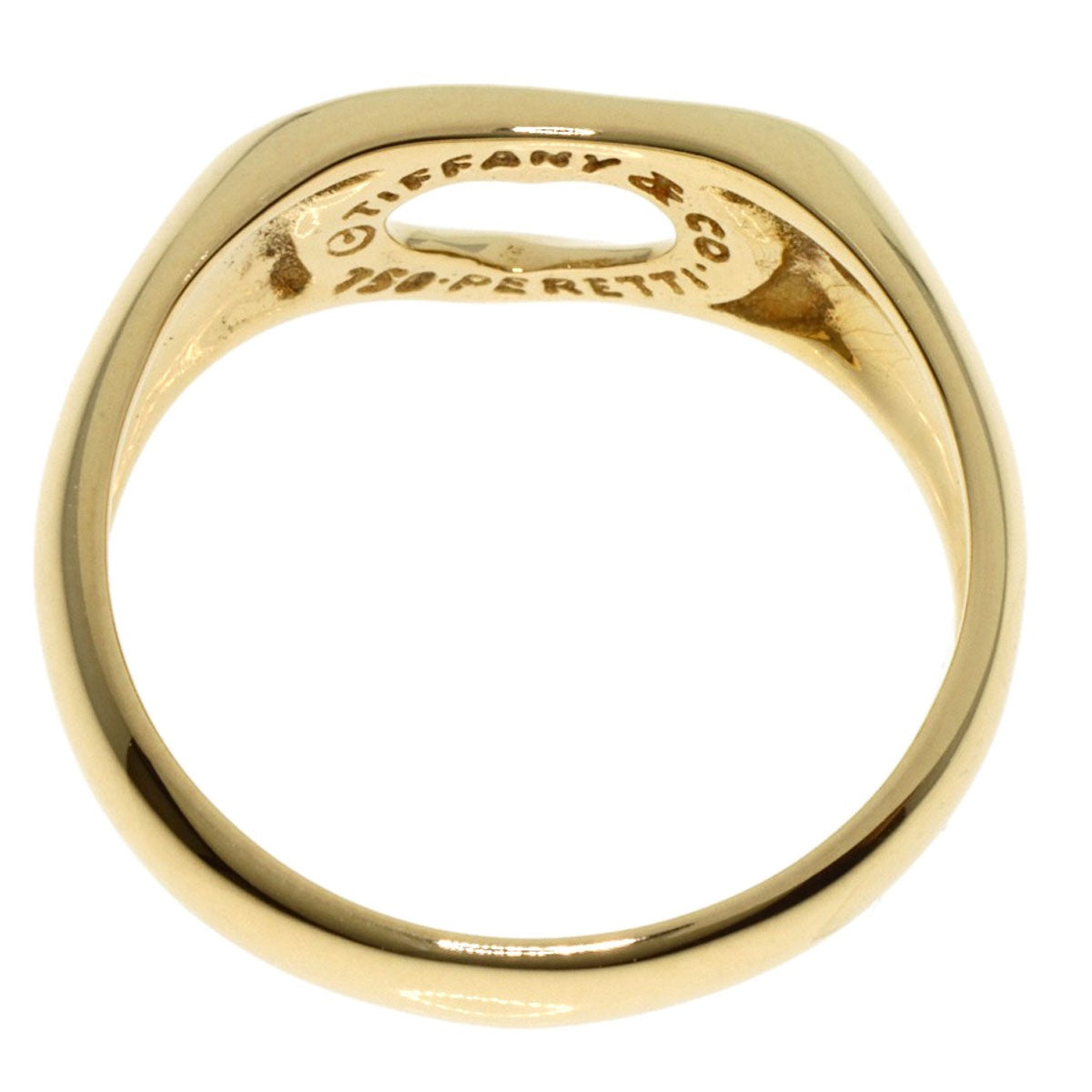 Tiffany&Co. Open Heart Ring K18 Yellow Gold