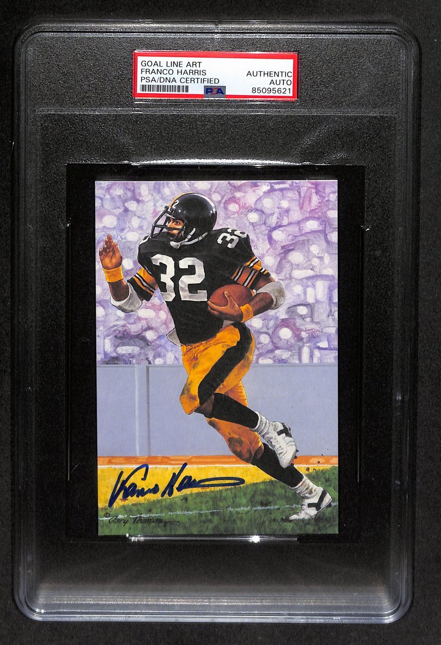 Franco Harris Hof Signed 1994 Glac Card