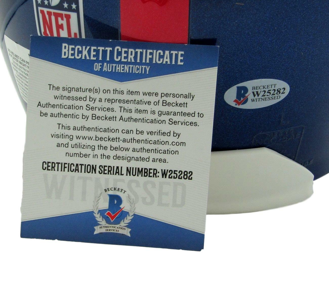 Daniel Jones Ny Giants Signed Riddell Proline Full Size Helmet Beckett 147145