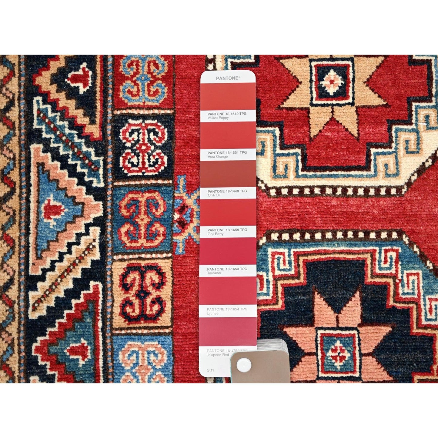 2'8"X9'9" Bolero Red Special Kazak 100% Wool Hand Knotted Runner Rug