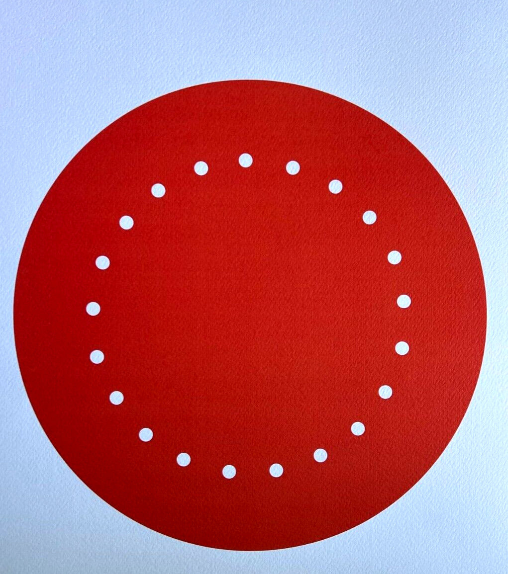 Lucio Fontana Lithograph Coa Signed In Pen 180 Ex