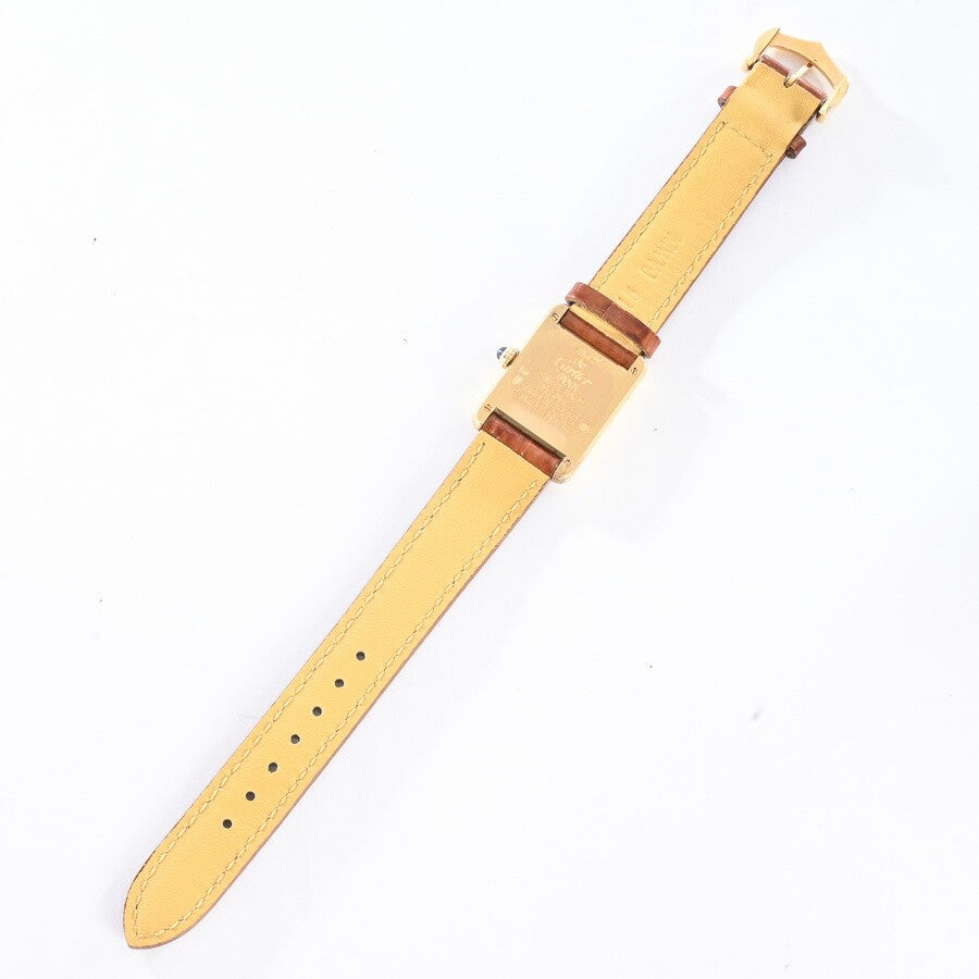 Cartier Mast Tank Sm W1003154 Ivory Ladies Used Watch #6109