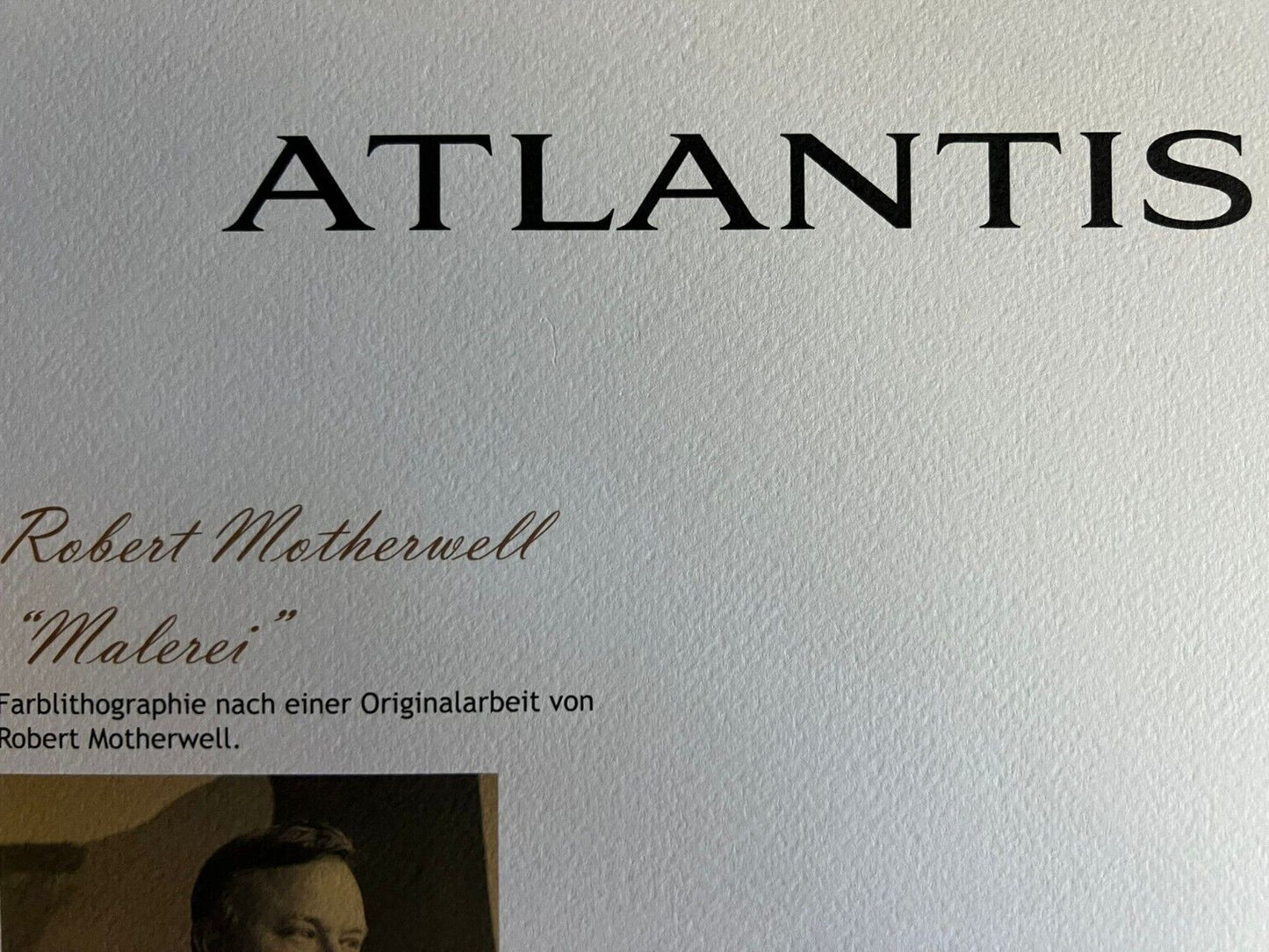 Robert Motherwell Lithograph Coa Signed Numbered