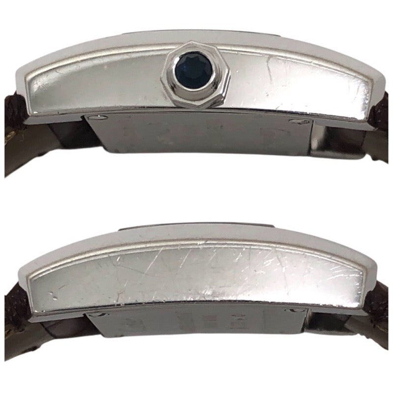 Cartier Tankissime Sm W650029H Silver K18Wg/Leather Strap (Non-Oem)