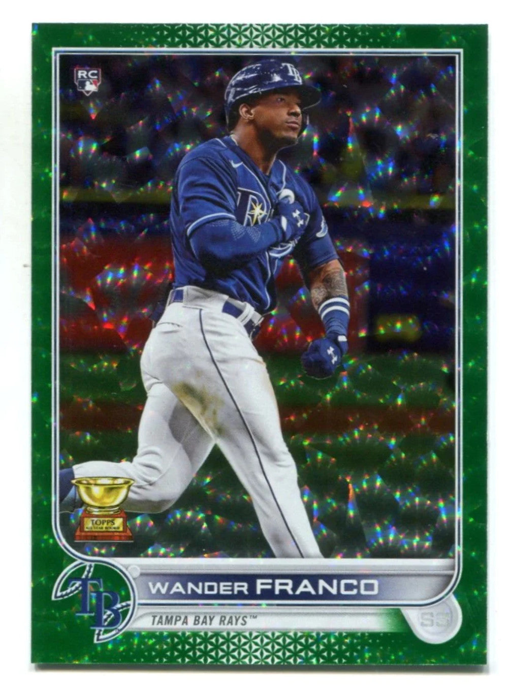 Wander Franco 2022 Topps Series One Green Reverse Foil #215 141/499 Card