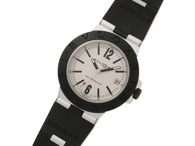 Bvlgari Aluminum Al38Ta Silver Color Automatic