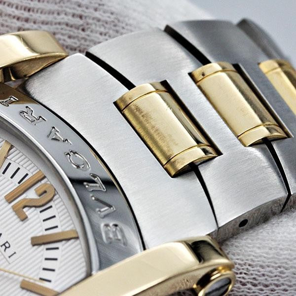 Bvlgari Assioma Aa44Sg Date K18Yg/Ss 34Mm Assioma