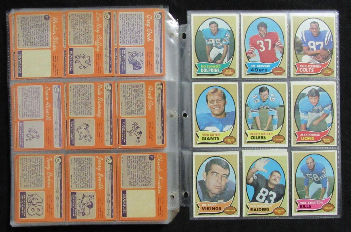 1970 Topps Football Card Complete Set (1-263)