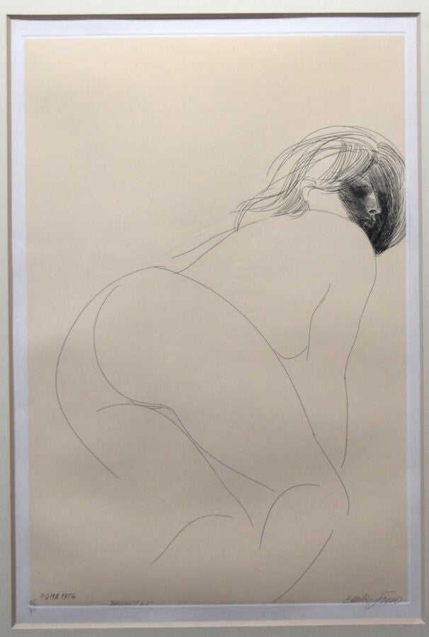 Emilio Greco (Italian) Signed Etching Framed 1974 Numbered