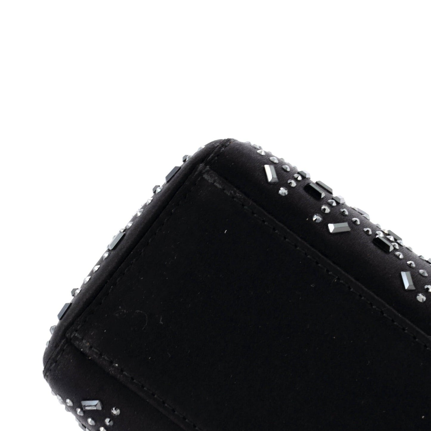 Christian Dior Lady Dior Bag Crystal Embellished Cannage Quilt Satin Mini