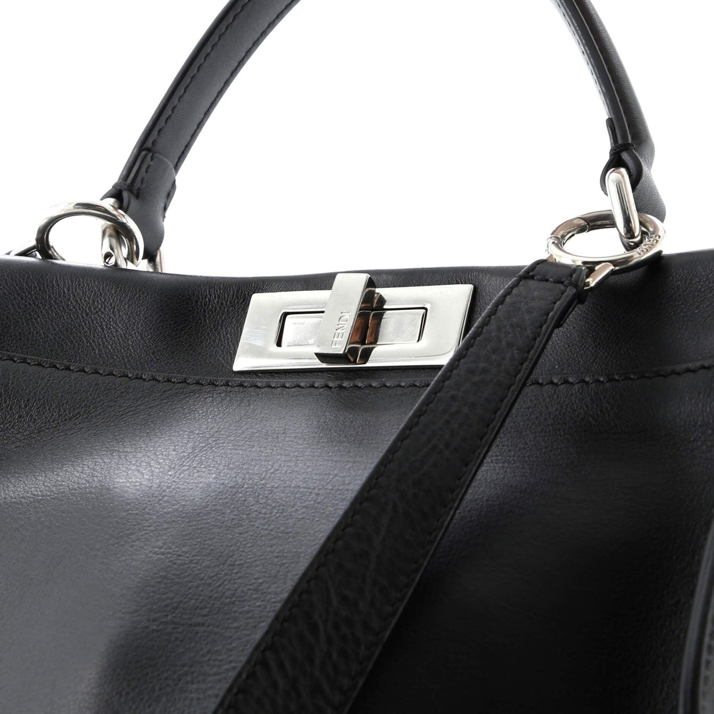 Fendi Monster Peekaboo Bag Calfskin And Python Regular