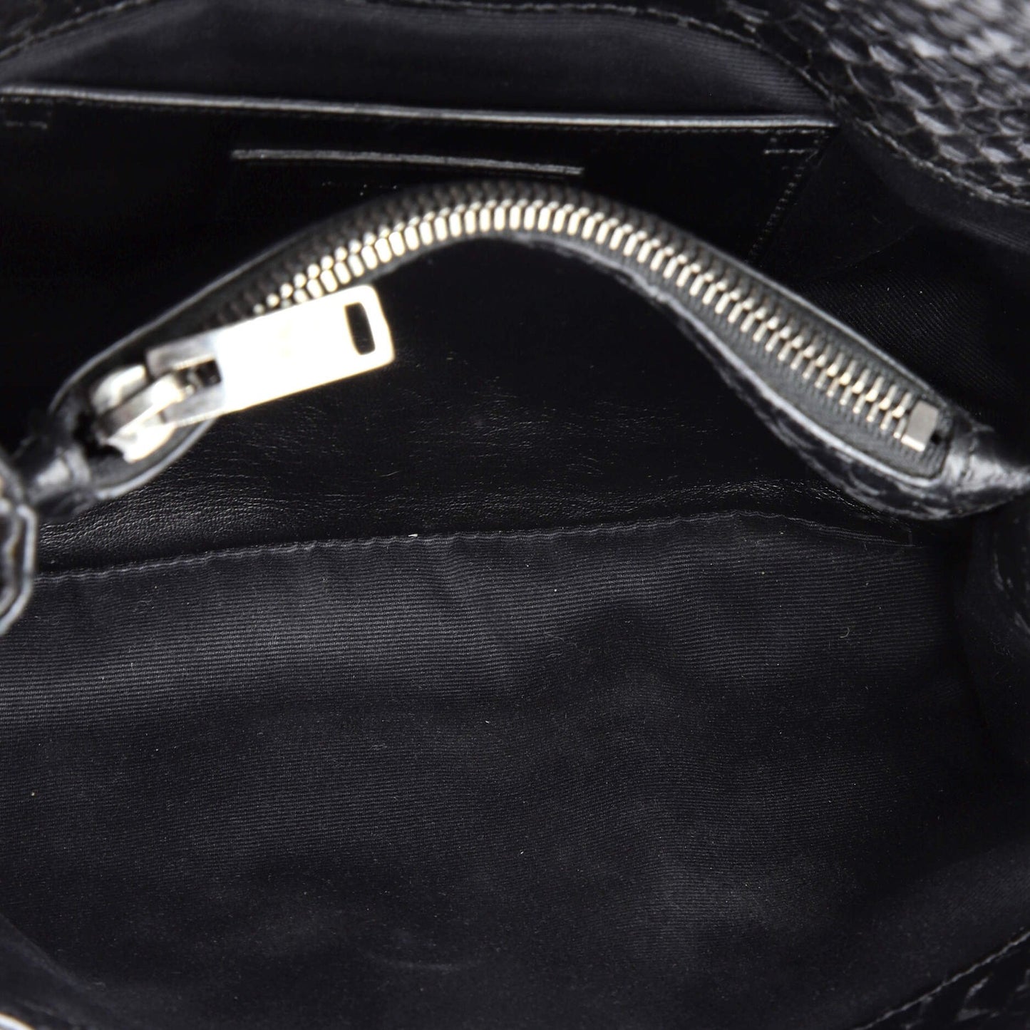 Saint Laurent Classic Monogram College Bag Python Embossed Leather Medium