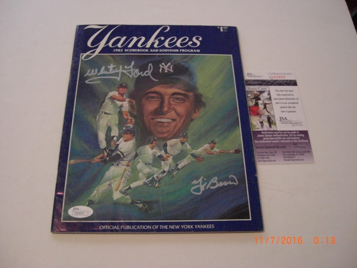 Yogi Berra,Whitey Ford New York Yankees Deceased