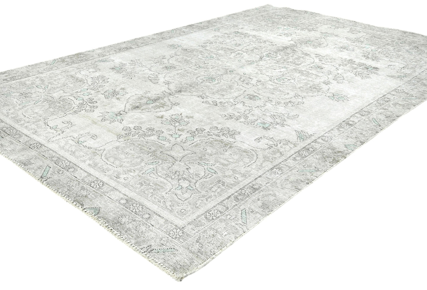 Antique Hand-Knotted Distressed Oriental Rug
