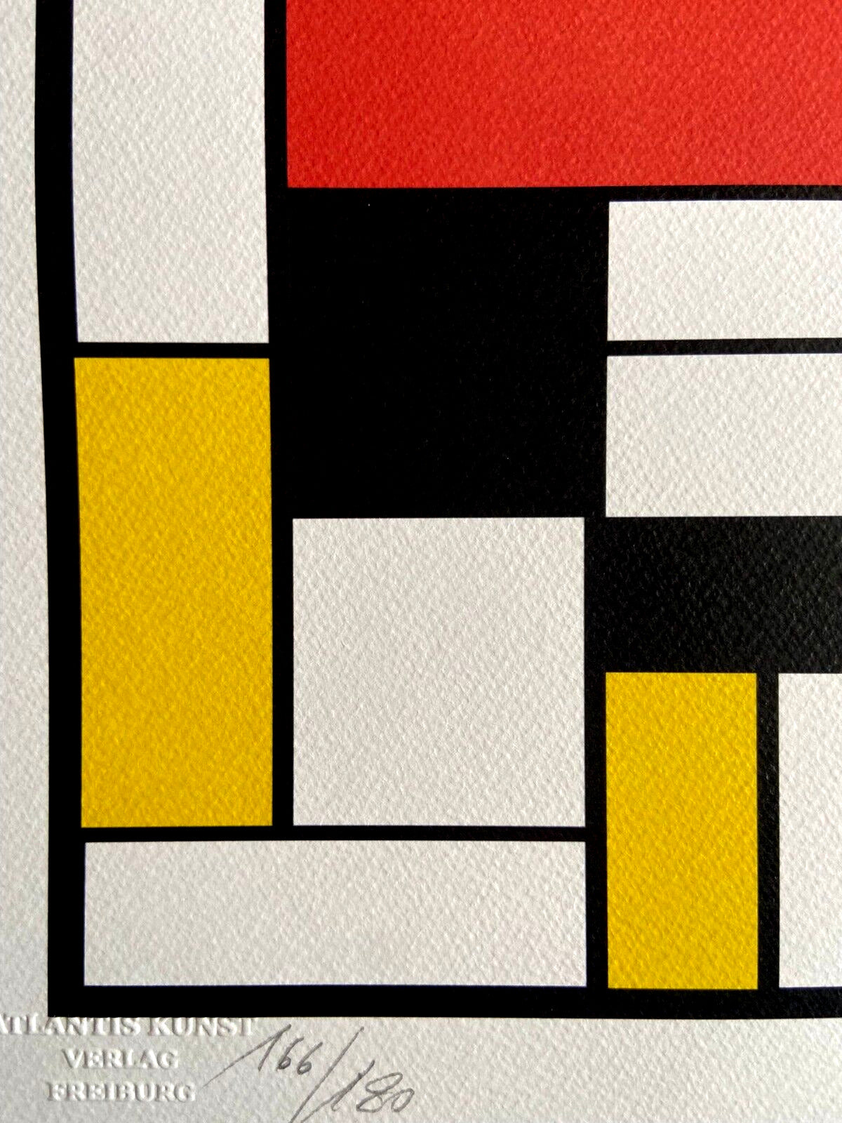 Piet Mondrian Lithograph 1978