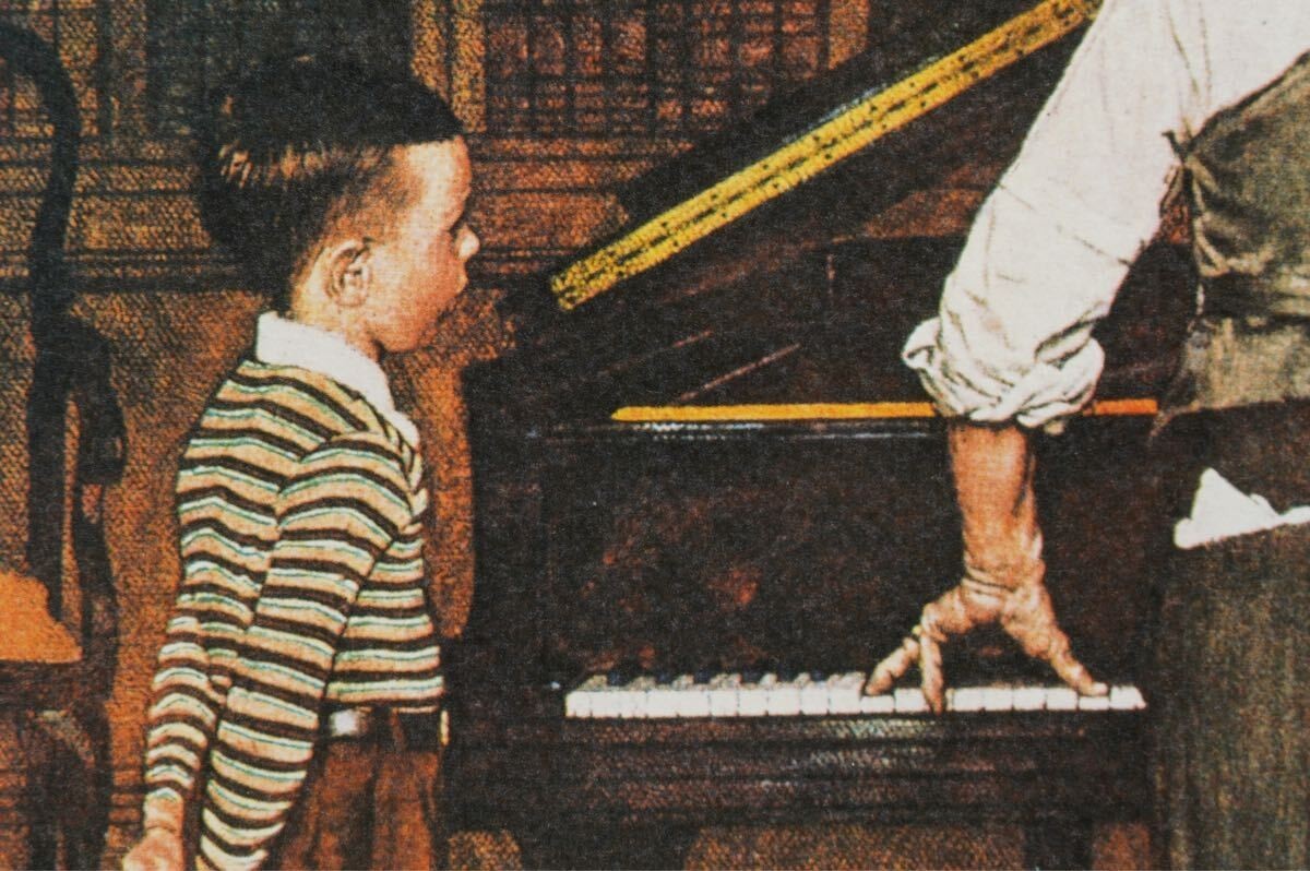 Norman Rockwell Diamond Screening The Piano Tuner Limited Edition Print 176/300