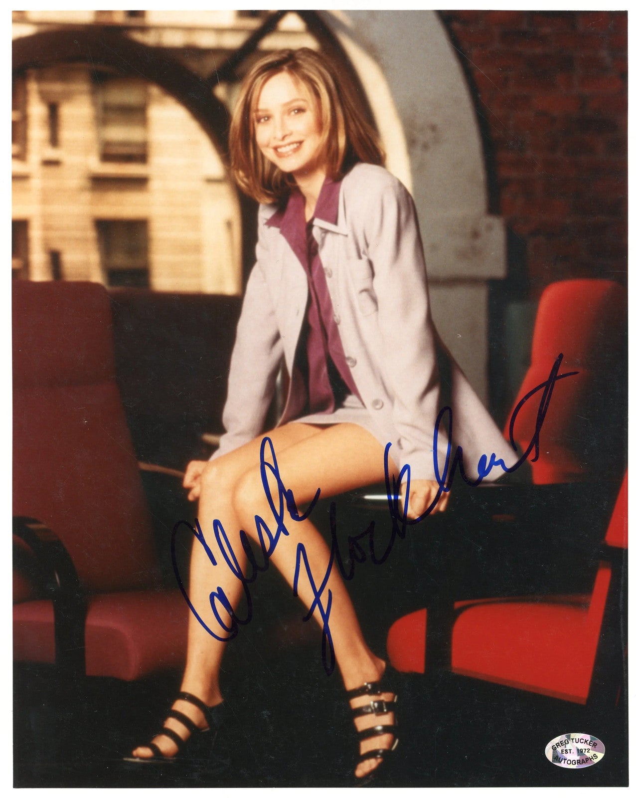 Calista Flockhart Autographed 8X10 Photo