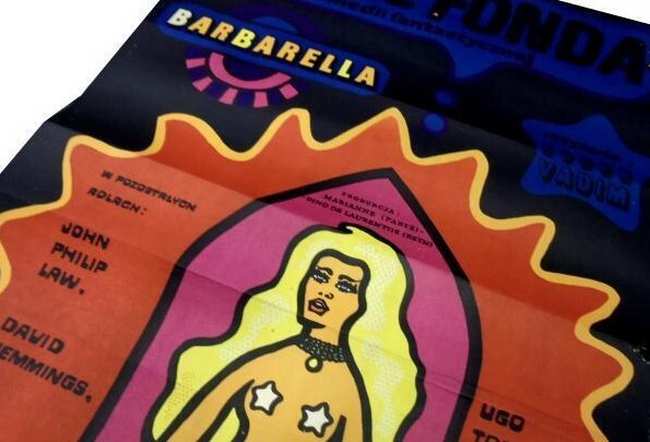 Original Jane Fonda "Barbarella" 1970S Movie Poster Poland Polish Exclusive