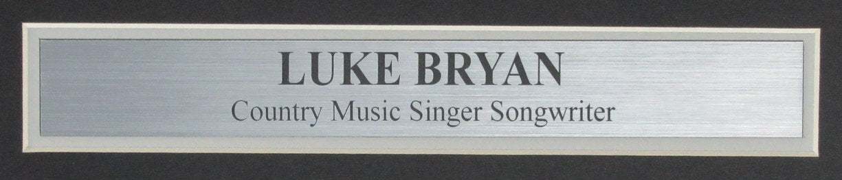 Luke Bryan Autographed 11X14 Photo Country Music