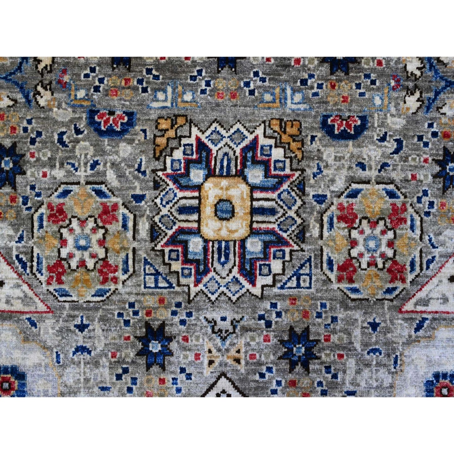 10'X14'3" Gray 14Th Century Mamluk Dynasty Hand Knotted Wool Oriental Rug